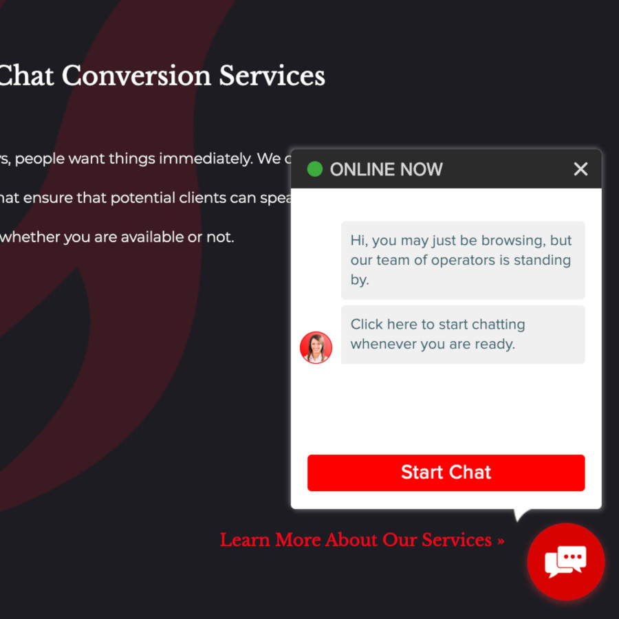 Live Chat Conversion Services